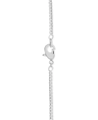 And Now This Silver Plated Box Link 18" Chain Necklace