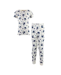 Touched by Nature Toddler Boys Unisex Natural Cotton Snug Sleepwear Set