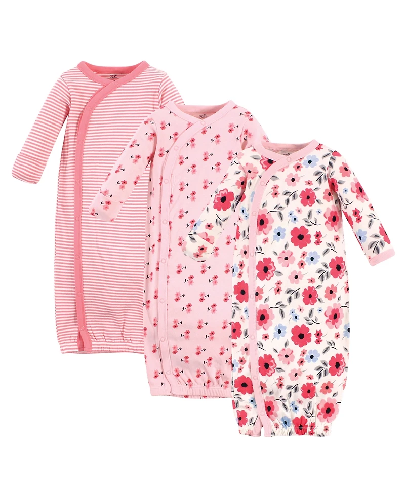 Touched by Nature Baby Girls Natural Cotton Kimono Gowns