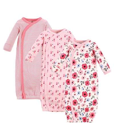 Touched by Nature Baby Girls Natural Cotton Kimono Gowns