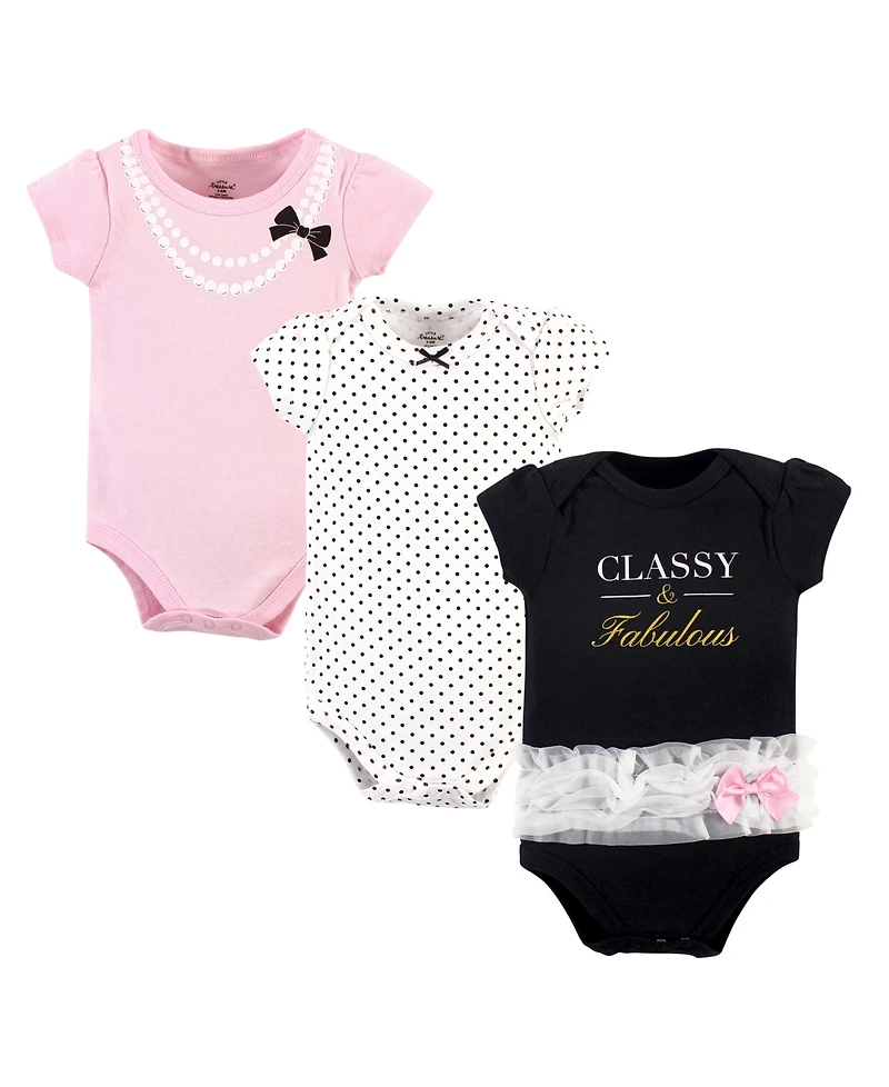 Little Treasure Baby Girls Cotton Single-Piece Clothing