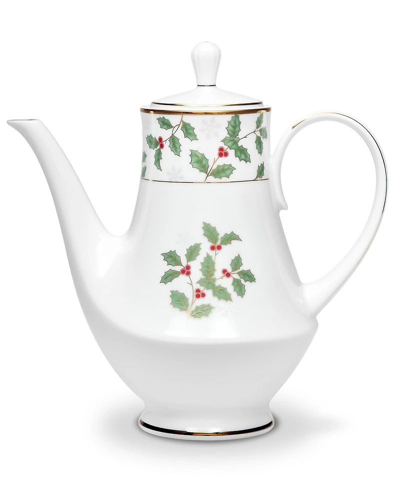 Noritake Holly & Berry Gold Coffee Server