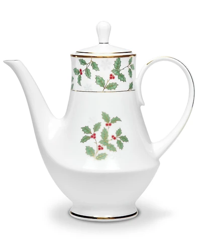 Noritake Holly & Berry Gold Coffee Server