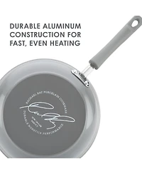 Rachael Ray Classic Brights Hard Enamel Aluminum Nonstick Cookware Set, 14-Piece