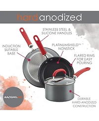 Rachael Ray Create Delicious Hard-Anodized Aluminum 12.5" Nonstick Deep Skillet