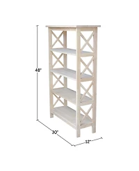 International Concepts X-Sided 4 Tier Shelf Unit