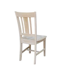 International Concepts San Remo Slat Back Chairs, Set of 2