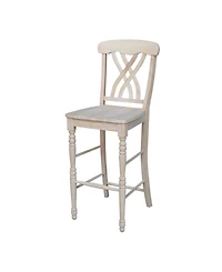 International Concepts Lattice Bar Height Stool