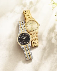 Bulova Men's Sutton Diamond-Accent Two-Tone Stainless Steel Bracelet Watch 40mm