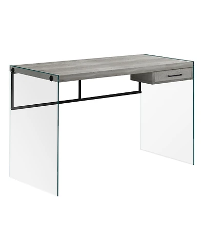 Monarch Specialties Computer Desk - 48" L Glass Panels