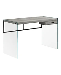 Monarch Specialties Computer Desk - 48" L Glass Panels