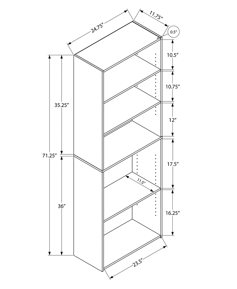Monarch Specialties Bookcase