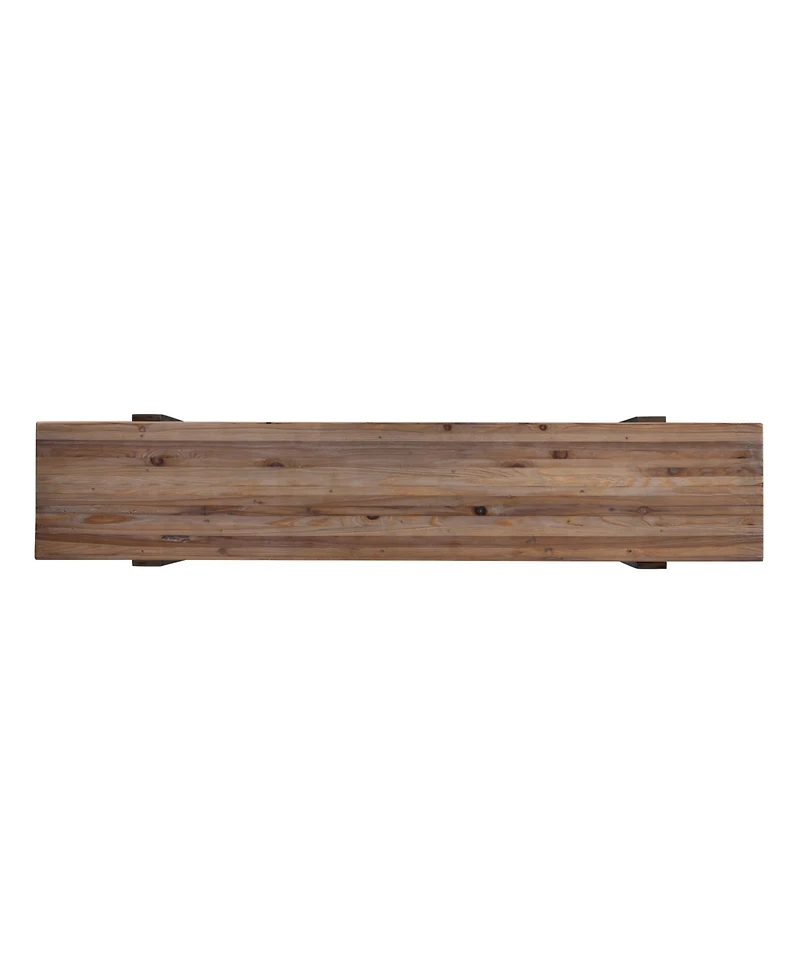 Southern Enterprises Maeve Rustic Industrial Bench