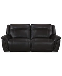 Lenardo 2-Pc. Leather Sofa with 2 Power Recliners, Created for Macy's