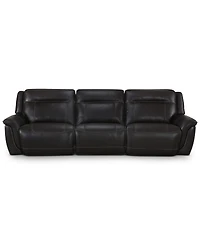 Lenardo 3-Pc. Leather Sofa with 3 Power Motion Recliners