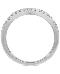 Diamond Chevron Band (1/4 ct. t.w.) 14k White or Yellow Gold
