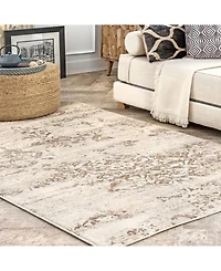 nuLoom Manor Distressed Freja Beige 5' x 8' Area Rug