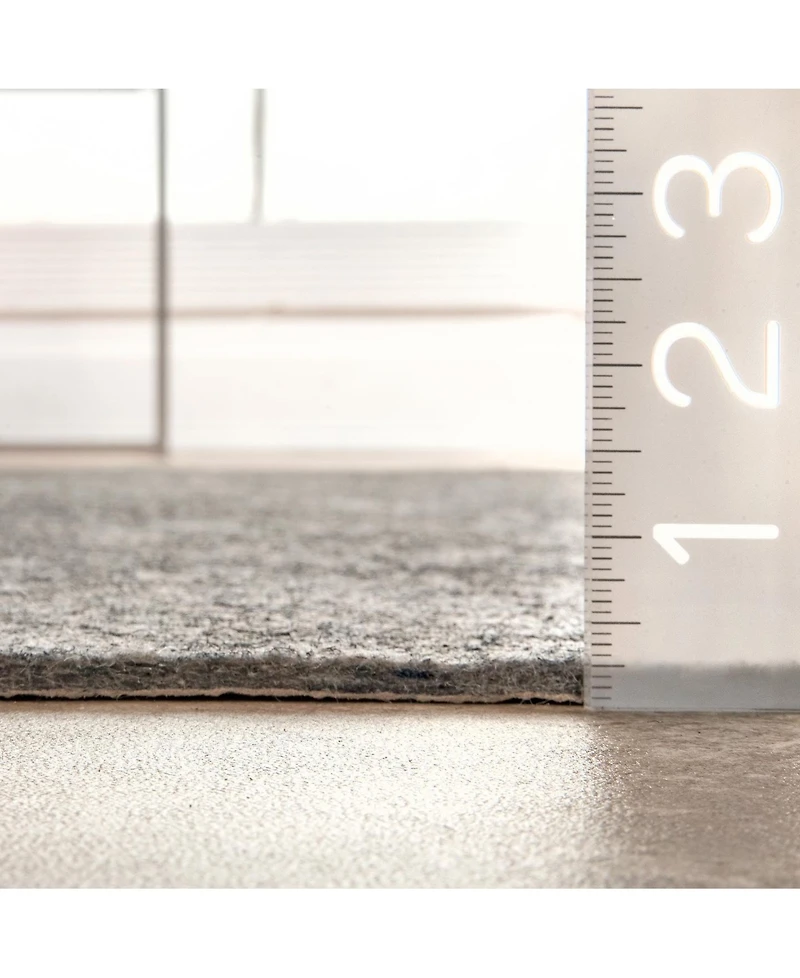 nuLoom Luxe Pad Premium Snowflake Non-Slip Grip Gray 5' x 8' Rug Pad