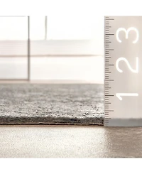 nuLoom Luxe Pad Premium Snowflake Non-Slip Grip Gray 5' x 8' Rug Pad