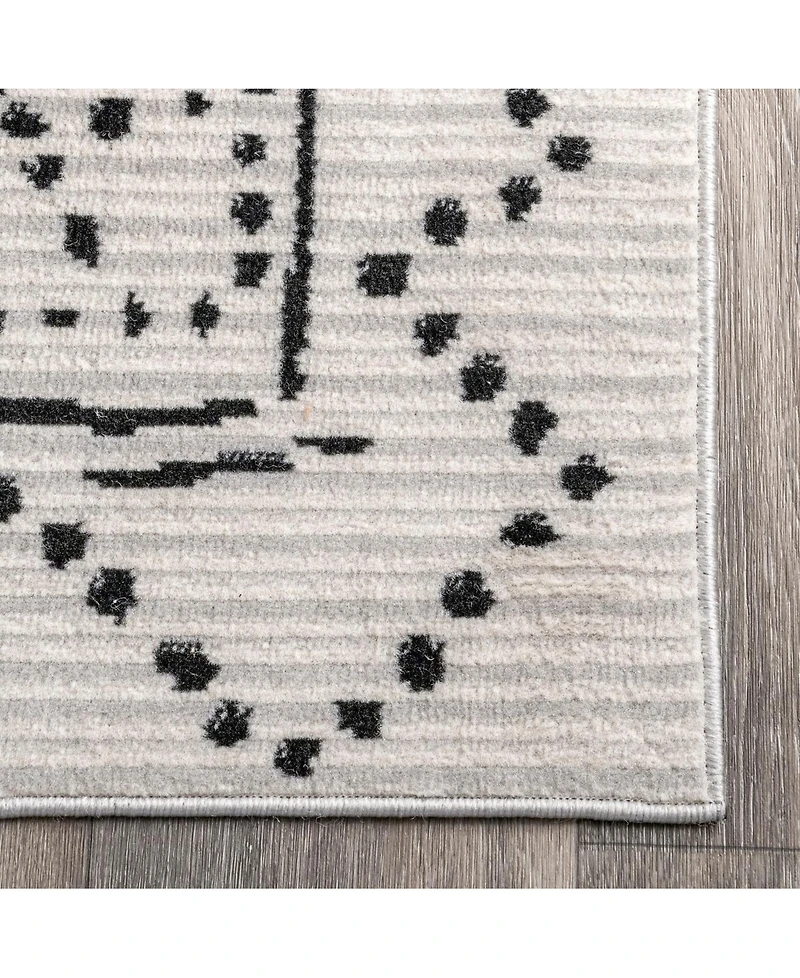 nuLoom Creek Contemporary Antonina Gray 5' x 8' Area Rug