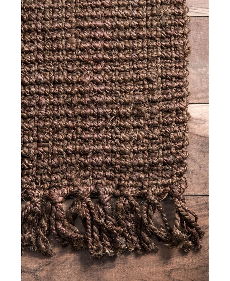 nuLoom Natura Collection Chunky Loop 5' x 7'6" Area Rug