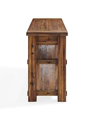 Alaterre Furniture Durango Industrial Wood Console and Media Table with Shelves