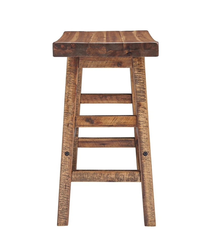 Alaterre Furniture Durango Industrial Wood Counter-Height Stool