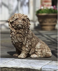 Campania International Fluffy Dog Garden Statue