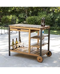 Southern Enterprises Briallen Outdoor Bar Cart