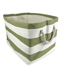 Design Imports Paper Bin Stripe Rectangle Large