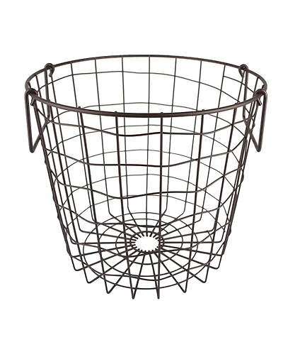 Design Imports Metal Basket Round Small