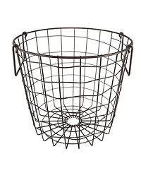 Design Imports Metal Basket Round Small