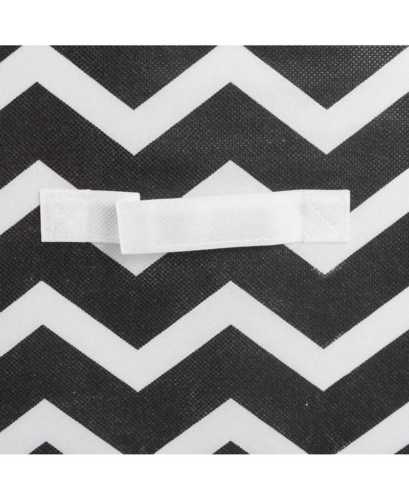 Design Imports Chevron Print 2-Pc. Storage Bin