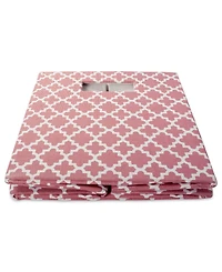 Design Imports Lattice Square Print Polyester Storage Bin