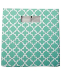 Design Imports Square Lattice Print Polyester Storage Bin