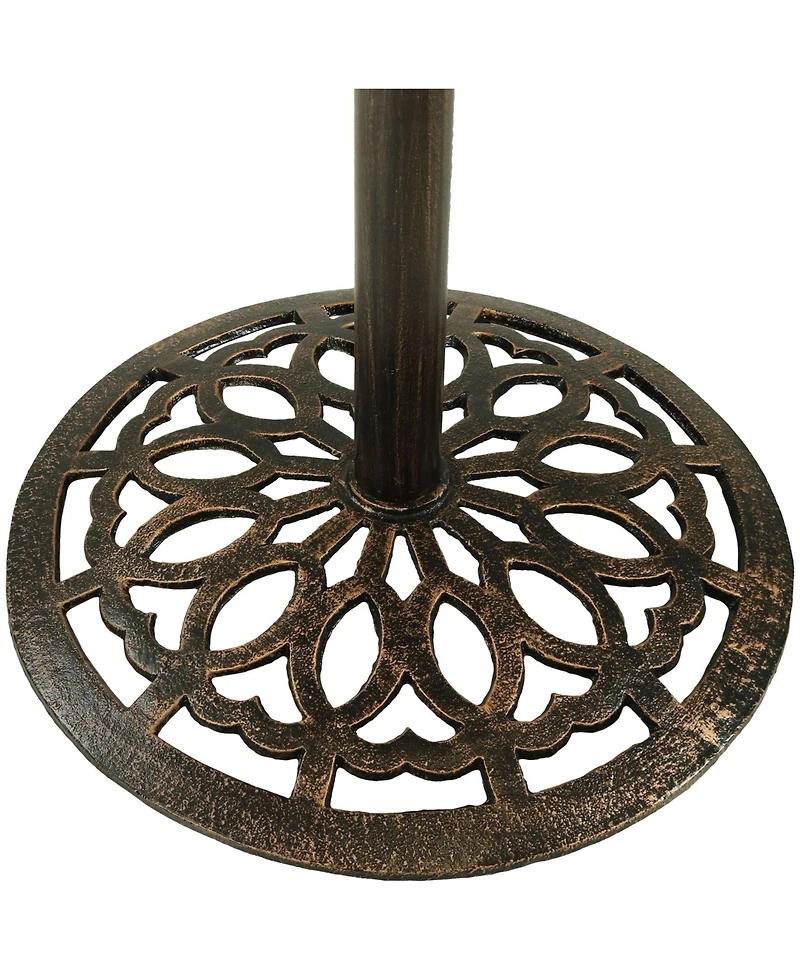 40"H Cast Iron Base and Cast Aluminum Tabletop Round Bar-Height Table