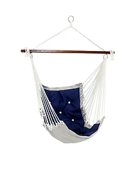 Large Tufted Victorian Hammock Chair Swing for Backyard and Patio - 300 lb Weight Capacity