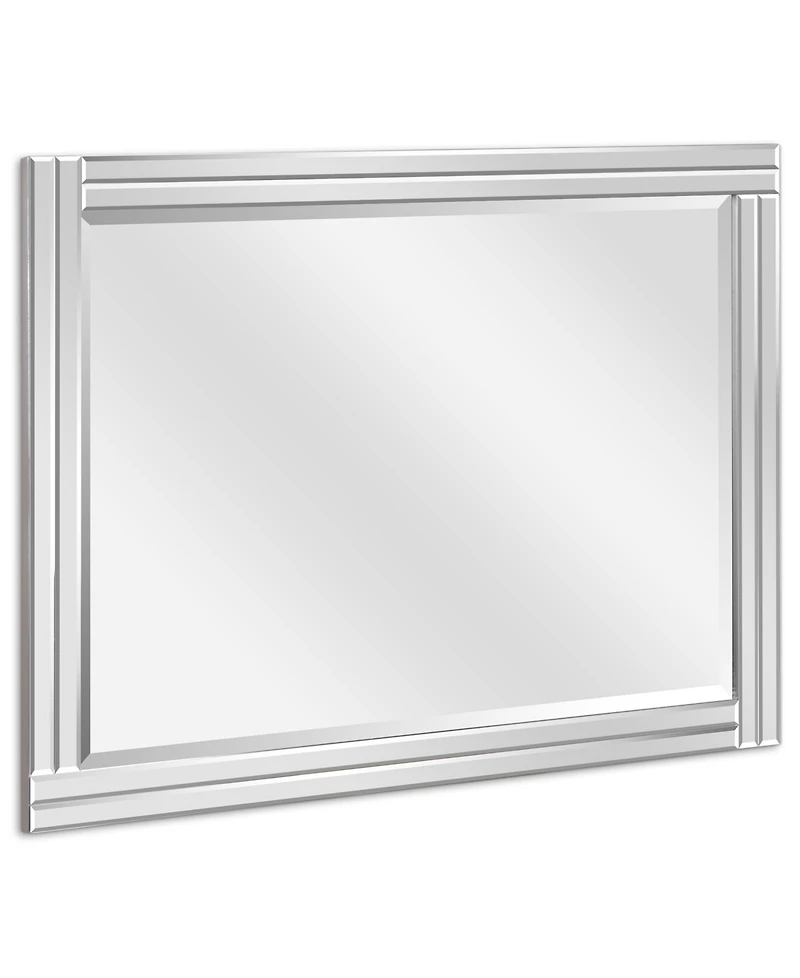 Empire Art Direct Moderno Stepped Beveled Rectangle Wall Mirror, 40" x 30" x 1.18"