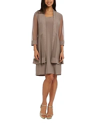 R & M Richards Embellished Dress & 3/4-Sleeve Jacket