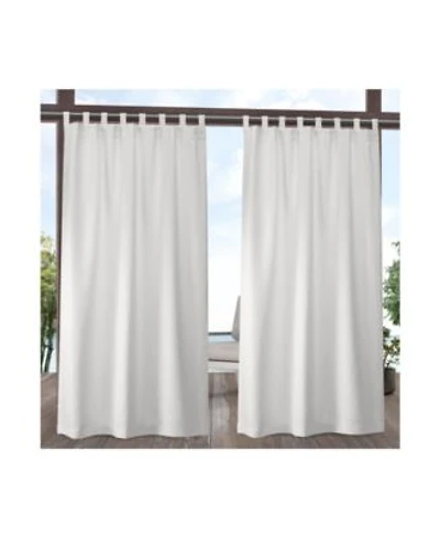 Exclusive Home Curtains Indoor Outdoor Solid Cabana Tab Top Curtain Panel Pair