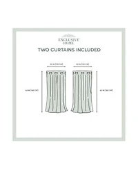 Exclusive Home Curtains Academy Total Blackout Grommet Top Curtain Panel Pair