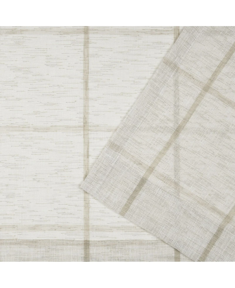 Lauren Ralph Rubin Back Tab Rod Pocket Sheer Curtain Panel