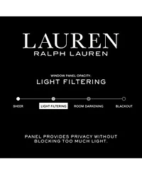 Lauren Ralph Lauren Vienna Light Filtering Back Tab Rod Pocket Curtain Panels