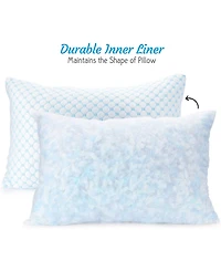 Nestl Heat and Moisture Reducing Ice Silk and Gel Infused Memory Foam Pillow, Standard/Queen