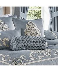 J Queen New York Aurora Neckroll Decorative Pillow, 17" x 7"