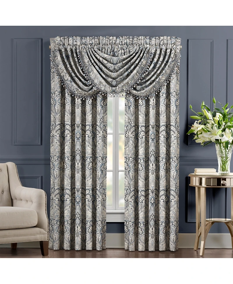 J Queen New York Alexis Waterfall Window Valance, 43" x 33"