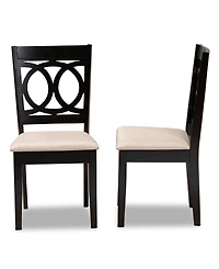 Furniture Lenoir Transitional 2 Piece Dining Chair Set with Seat