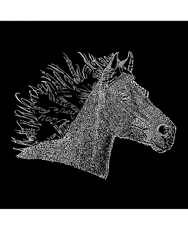 La Pop Art Men's Word - Horse Mane Long Sleeve T-Shirt