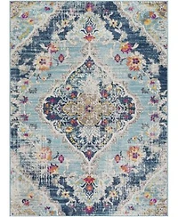 Livabliss Floransa Fsa 2300 Blue Area Rug