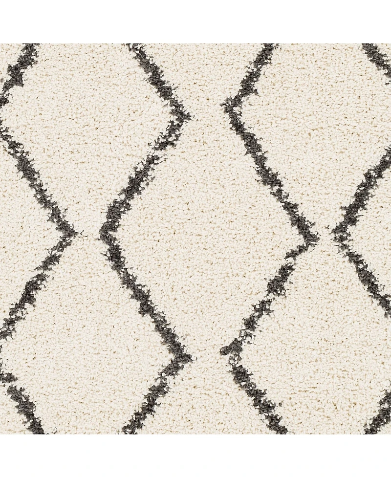Livabliss Berber Shag Bbe-2303 Charcoal 7'10" x 10'2" Area Rug